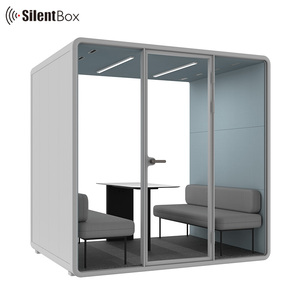 Silentbox acustico Open Office cabina di riunione telefonica personalizzata con cialde insonorizzate moderne mobili per ufficio <span class=keywords><strong>Hush</strong></span> Meet baccs - Product Image 6