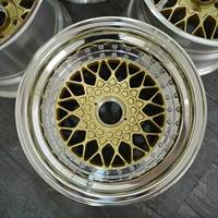 Jantes en alliage forgées PWC Deep Dish 3 pièces 15 pouces concaves finition brillante état neuf 4 pièces compatibles Tesla Model S pour E46
