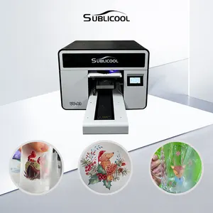 Sublicool impressora uv dtf versão mais recente, cabeça de impressão compatível com i3200, tampa de copo uv dtf, impressora a3 uv para capa de telefone, padrão de impressão