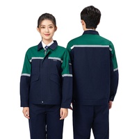 Vêtements de travail industriels personnalisables à haute visibilité, à manches longues, avec bandes réfléchissantes, anti-salissures