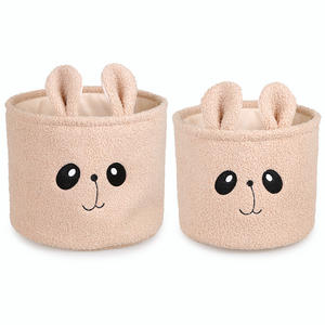 Eco-friendly Soft <strong>Teddy</strong> Velvet Storage Basket Cute <strong>Bear</strong> Animals Baby Shower Toys Organizer Children Room Decorative Accessories - Product Image 6