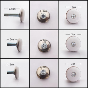 White Stainless Steel <b>Adjustable</b> Furniture Feet M6 M8 15 20 25 30mm For <b>Table</b> Chair Cabinet - Product Image 3
