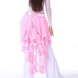 Falda de Danza del Vientre para Mujer, Falda Envolvente con Flecos y Borlas para Danza <span class=keywords><strong>Latina</strong></span> y Salsa - Product Image 5