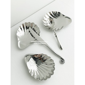 Bandeja de Aperitivos de Acero Inoxidable Pulido, Adornos Decorativos para Entrada de Escritorio, Platos y Bandejas de Metal para Queso - Product Image 5