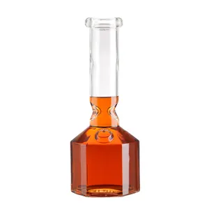 Custom 300Ml Fancy Transparant Lang Hals Glas Sap Honing Fruit Wijn Rum Whisky Wodka Gin Likeur Gedistilleerde Glazen Flessen