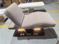 Lit de beauté électrique intelligent professionnel pour salon, en cuir doux pour la peau, pour micro-esthétique et examen