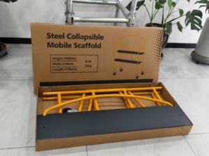 Piattaforma di Lavoro Mobile Pieghevole in Acciaio Stile Baker per Aziende di Noleggio - Product Image 5