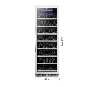 Refroidisseur à <span class=keywords><strong>vin</strong></span> commercial NE-413 de haute qualité, intelligent, à commande tactile numérique, en acier inoxydable, avec 8 étagères - Product Image 1