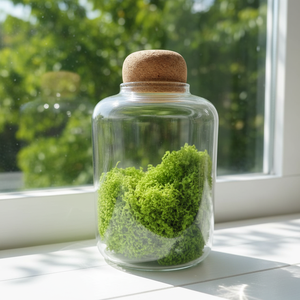 7*11cm <strong>Small</strong> Modern Transparent Hydroponic Borosilicate Glass Tabletop Vases with Cork Lid for Home Wedding Christmas - Product Image 2