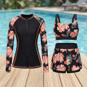 Combinaison de surf à manches longues pour hommes, UPF 50+, séchage rapide, anti-UV, pour la plage, la plongée, le skateboard, protection contre les méduses - Product Image 2