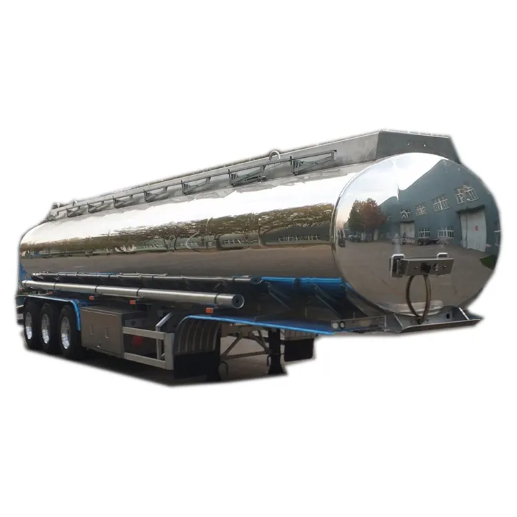 3アクスル40000リットルアルミニウム水タンカートレーラーディーゼル燃料ライン貨物輸送燃料タンクトレーラーセミトラックトレーラー