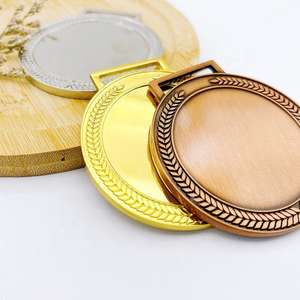 थोक कस्टम धातु खाली स्वर्ण रजत प्राचीन कांस्य पदक विजेता - Product Image 2