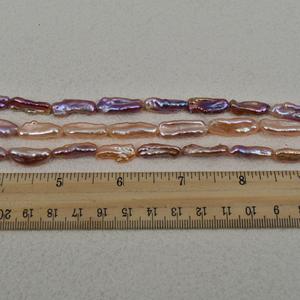 Collar de Perlas Keshi de Agua Dulce con Forma Barroca Natural de 7-8 mm, Joyería Semiterminada con Cuentas Sueltas como Accesorio - Product Image 4