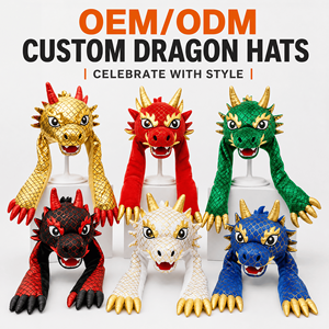Produsen Topi Boneka <span class=keywords><strong>Naga</strong></span> Bulan Kustom OEM ODM, Topi Hewan Boneka Personalisasi dengan Lengan dan Kaki Panjang, Kualitas Tinggi Grosir - Product Image 2