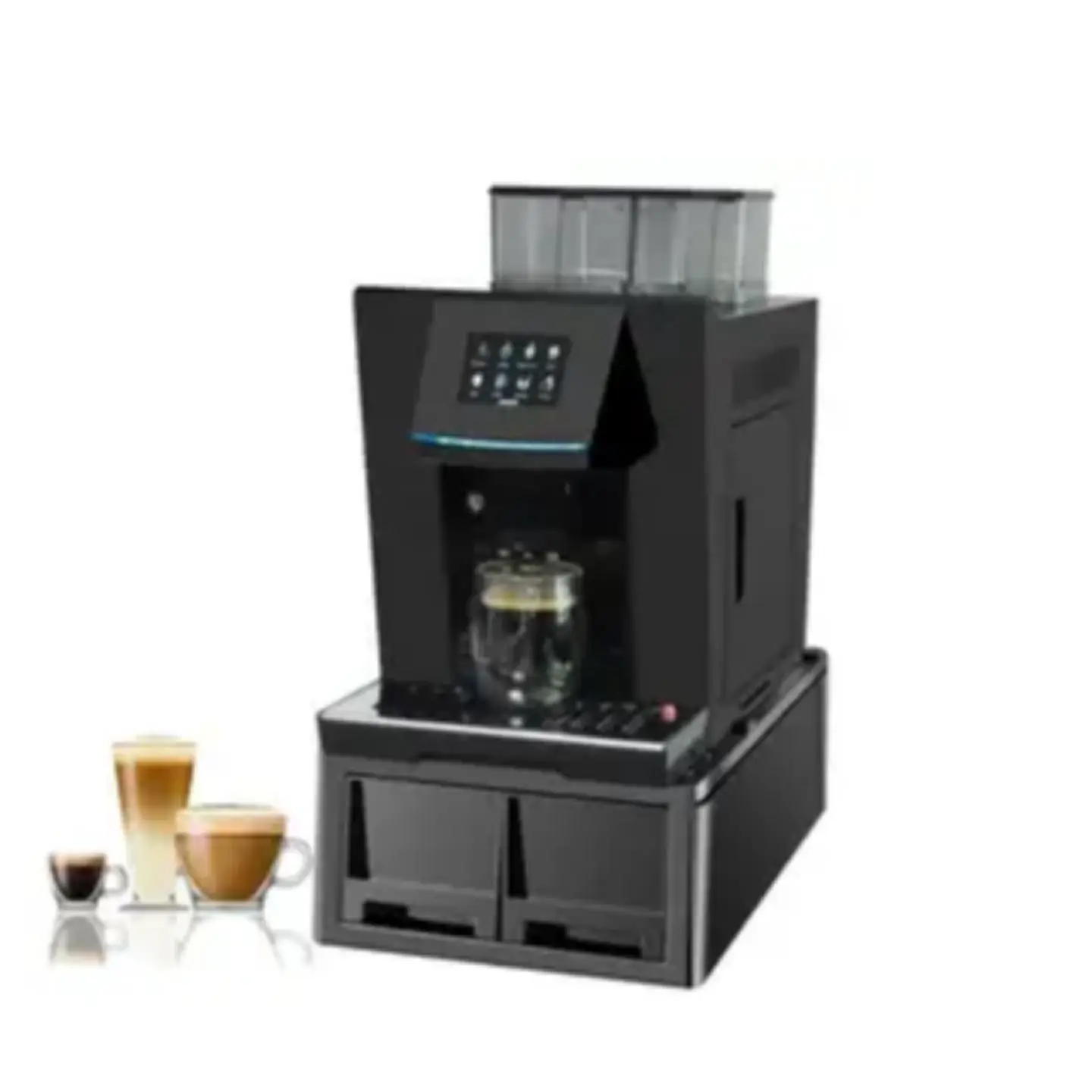 Easy operated 3 times QC factory stock electric commercial maker fully automatic coffee machine with milk tea shop