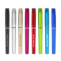 Stylo à bille en plastique rétractable de haute qualité avec logo personnalisé en gros 0.5mm de largeur d'écriture stylos gel promotionnels à faible quantité minimale de commande