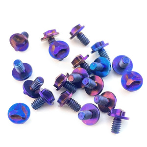Tornillos de Brida de Aleación de Titanio de Color Personalizado, Herramienta EDC, Accesorio para Equipo de Exterior, Acabado Anodizado en Azul y Morado, Ligeros - Product Image 3