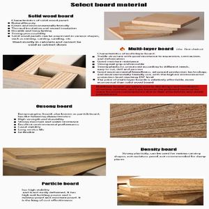 Buffet moderne en bois fait main avec portes à grille en os, écologique, grande capacité de rangement pour la maison, le salon, la salle à manger, la cuisine - Product Image 5