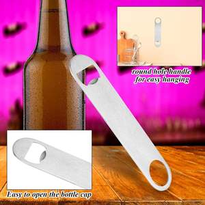 Abridor de Botellas Plano de Acero Inoxidable al por Mayor para Bar, Bartender, Hombres, Mujeres, Cocina, Fiesta, Restaurante - Product Image 5