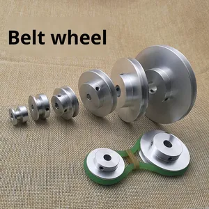 Alüminyum Alaşımlı V Kayışı Tekli Çekme Kasnağı Ana Şaft <span class=keywords><strong>Motor</strong></span> Kasnağı Modeli Transmisyon Tekerleği Küçük Kasnak Dış Çapı 16mm OEM - Product Image 3