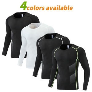 Compression course chemises hommes séchage rapide Fitness Gym sport T-shirts Football entraînement musculation course collants vêtements <span class=keywords><strong>233</strong></span> - Product Image 2