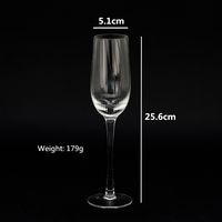 Ensemble de salut de flûte à champagne Crystal Clear Tall