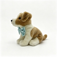 Jouet en peluche personnalisé pour chien avec nœud papillon, animal en peluche doux pour enfants, vente en gros