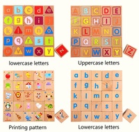YC OEM cube personnaliser motif de couleur lettre numérique matériel paquet créer propre marque oem langue locale cube en bois pour les enfants