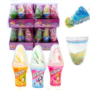 Halal Shake Magic Pop Hard Coated Candies Lollipop Kids Toy Candy Ice Cream Shaped Lollipops