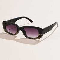 Petites Lunettes de Soleil Rectangulaires en PC 2026 Unisexe Motif Léopard Hommes et Femmes Protection UV400