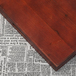Solid Wood Stripe <b>Serving</b> <b>Tray</b> <b>Large</b> Pine Inlay Hotel Restaurant Coffee Shop Use - Product Image 4