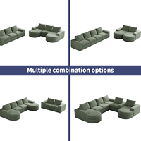 Canapé en mousse de luxe OEMODM personnalisé à haute densité 28D, canapé sans ossature pour salon, emballage sous vide, éponge compressée, canapés modulaires