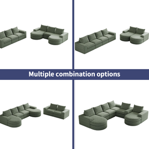 Canapé en mousse <span class=keywords><strong>de</strong></span> luxe OEMODM personnalisé à haute densité 28D, canapé sans ossature pour salon, emballage sous vide, éponge compressée, canapés modulaires - Product Image 6