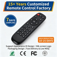 Control Remoto IR de 25 Teclas OEM/ODM, Color Personalizado, 195 mm, 45 g, para Proyector/TV/STB, Disponible para Pedidos al por Mayor
