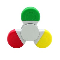 Marqueur rotatif tricolore pour le doigt, mini-stylo anti-stress avec double pointe pour écrire et dessiner