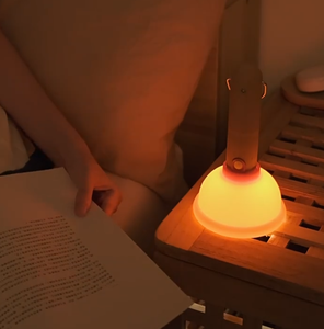 Wooden Handle Funny Creative Silicone Toilet Plunger Night <b>Light</b> with Soft warm <b>Light</b> Stepless Dimming and 30 minutes timer - Product Image 6