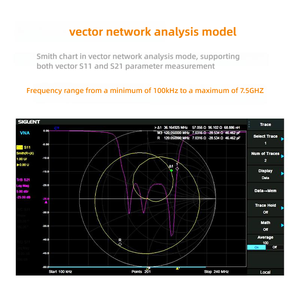SIGLENT จอแสดงผลแบบสัมผัส SVA1015X เครื่องวิเคราะห์ดิจิตอล 9kHz-1.5GHz เครื่องวิเคราะห์เครือข่ายความเร็วสูง - Product Image 4