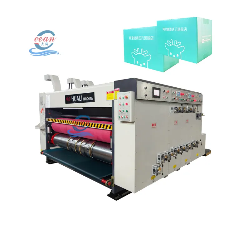 High speed Corrugated paperboard carton box printing slotting die cutting machine for making box