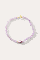 Collier avec pendentif améthyste scintillant pour femme Aquastone Jewelry avec argent et perle d'eau douce