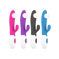Vibromasseur, jouet sexuel, masturbateur féminin, aphrodisiaque multifréquence en silicone.