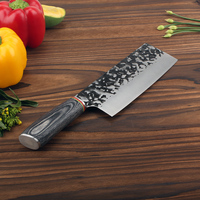 Couteau de chef japonais professionnel forgé à la main en acier à haute teneur en carbone, couteau de cuisine personnalisé pour trancher, coupe-viande aiguisé, hachoir de 7 pouces