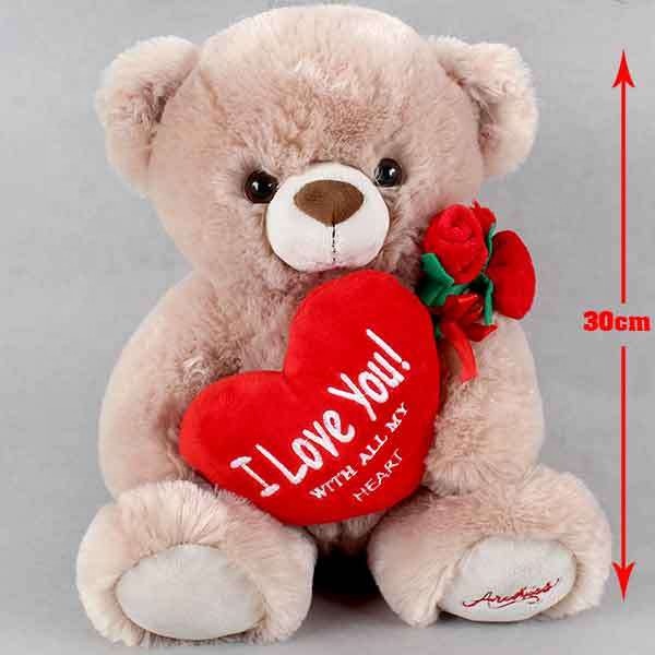 Valentijnsdag Gift Pluche Knuffels Teddybeer Met Hart I Love You U Voor Vrouwelijke Vriendin Gerelateerde Gift