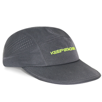 Casquettes HS31 en gros unisexe streetwear personnalisées avec logo brodé, légères, 5 panneaux, à fermeture snapback, pour la course, le surf et le camping