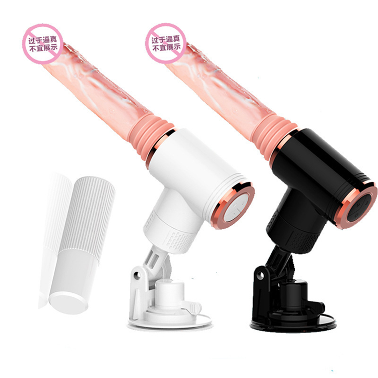 dildo für massagepistole Handsfree Automatische Dildo Massage Gun für Frauen in Schwarz/Weiß
