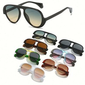 Gafas de Sol de Moda 2023, Montura Grande Colorida, Gafas de Sol de Piloto Extra Grandes con Protección UV400 para Mujer - Product Image 1