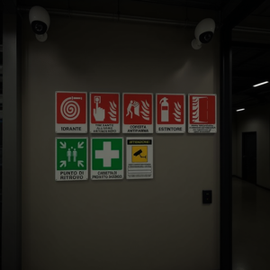 Señal de seguridad Ttake de 200 x 300 mm, indicador de área videovigilada para zonas de seguridad - Product Image 3