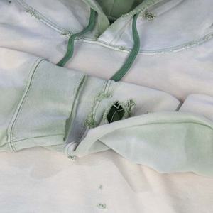 Sweat-shirt à capuche surdimensionné en molleton 100 % coton respirant pour homme, personnalisé et lavé, vente en gros - Product Image 4