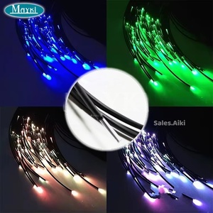 Kit d'éclairage à fibres optiques étanche pour <span class=keywords><strong>piscine</strong></span>, effet ciel étoilé, avec câble en fibre optique noire à émission latérale pour la décoration du fond de <span class=keywords><strong>piscine</strong></span> - Product Image 4