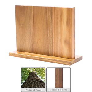 Porte-<span class=keywords><strong>couteau</strong></span> magnétique Porte-bloc de couteaux magnétique en bois d'acacia Aimants renforcés puissants Bande de rangement de cuisine Couverts - Product Image 5