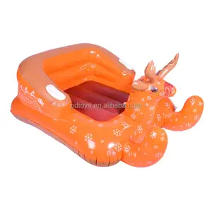NOUVEAU 109*75*145 cm PVC Renne Animal Gonflable Traîneau à Neige pour Adulte <span class=keywords><strong>Hiver</strong></span> Gonflable <span class=keywords><strong>Tube</strong></span> à Neige 2 Personnes Cerf Piscine Flotteur Jouet - Product Image 1